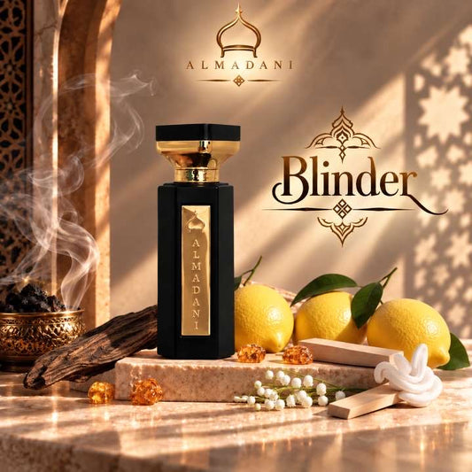 N°15 Blinder – extrait de parfum homme boisé et oriental, 50 ml, flacon noir – AL MADANI