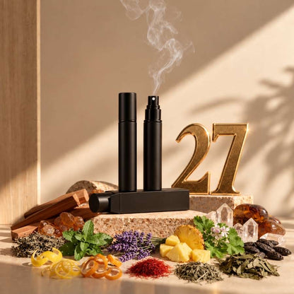 N°27 – Bleu Élégance – Extrait de Parfum 15 ml | Flacon Noir