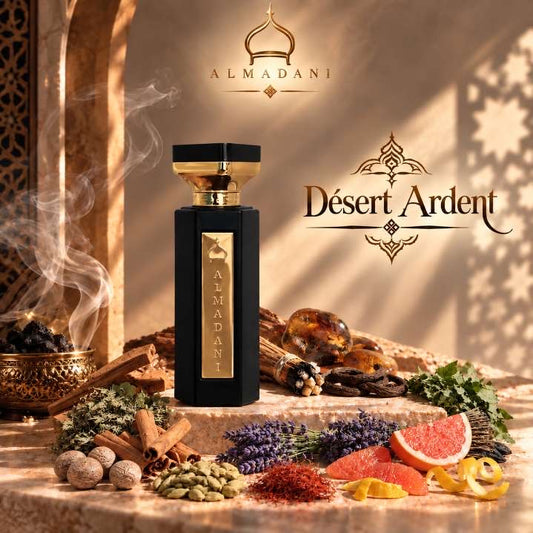 N°28 – Désert Ardent Homme – Extrait de Parfum 50 ml | Flacon Noir