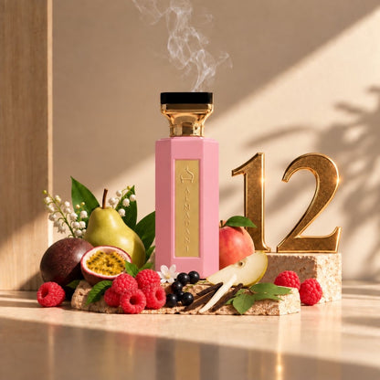 N°12 – Fruit Impérial Femme – Extrait de Parfum 50 ml | Flacon Rose