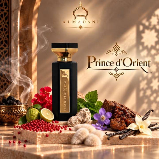 N°23 Prince d'Orient – extrait de parfum homme boisé et oriental, 50 ml, flacon noir – AL MADANI