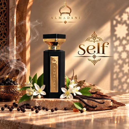 N°07 Self – extrait de parfum homme aromatique et floral, 50 ml, flacon noir – AL MADANI