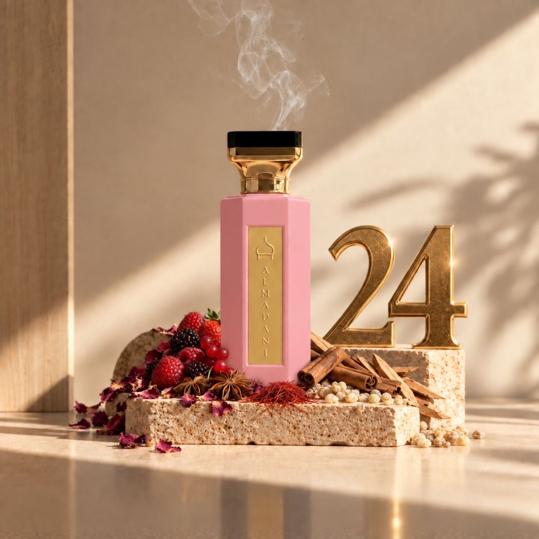 N°24 – Portrait Élégant Femme – Extrait de Parfum 50 ml | Flacon Rose