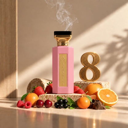 N°08 – Red D. Law Femme – Extrait de Parfum 50 ml | Flacon Rose